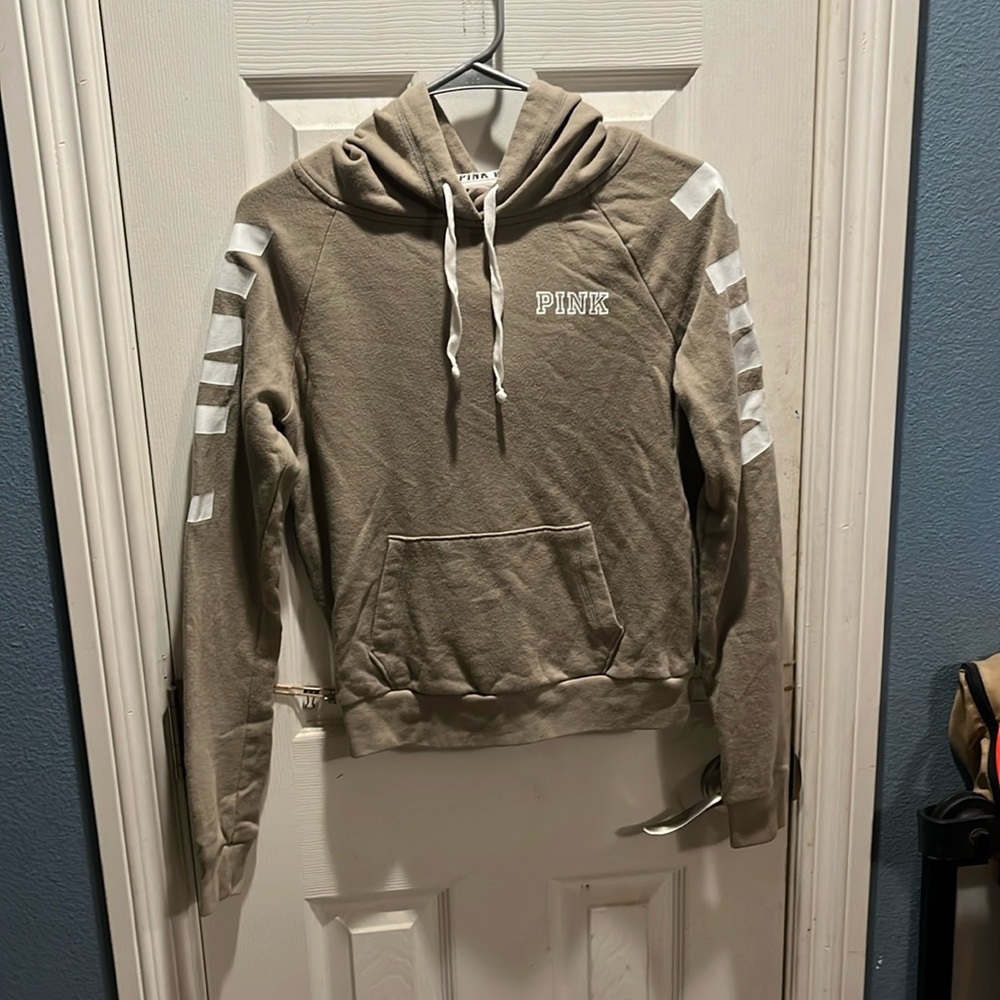 Olive Green Hoodie by PINK.